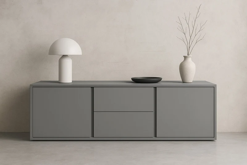 Customizable wooden TV stand - Alicia