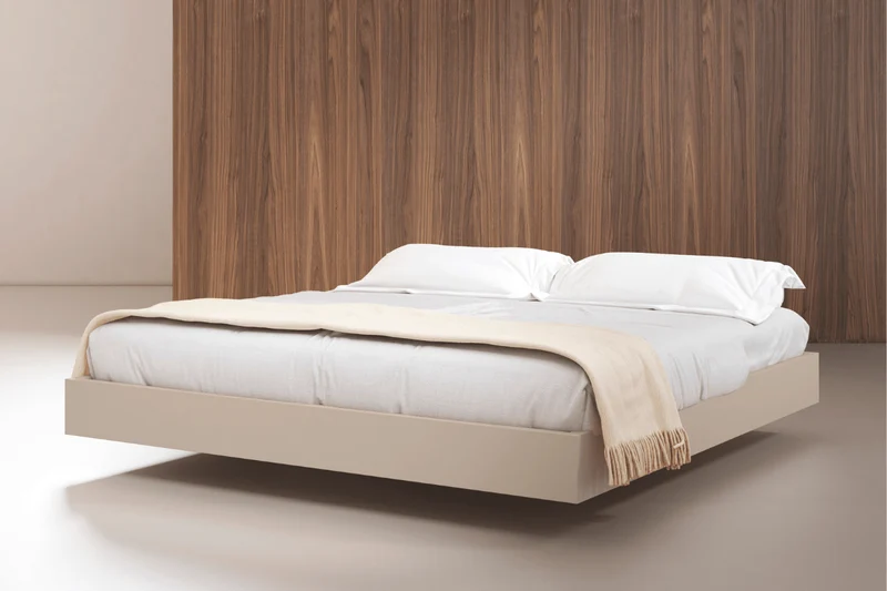 Custom-made lacquered wooden bed frame - Como