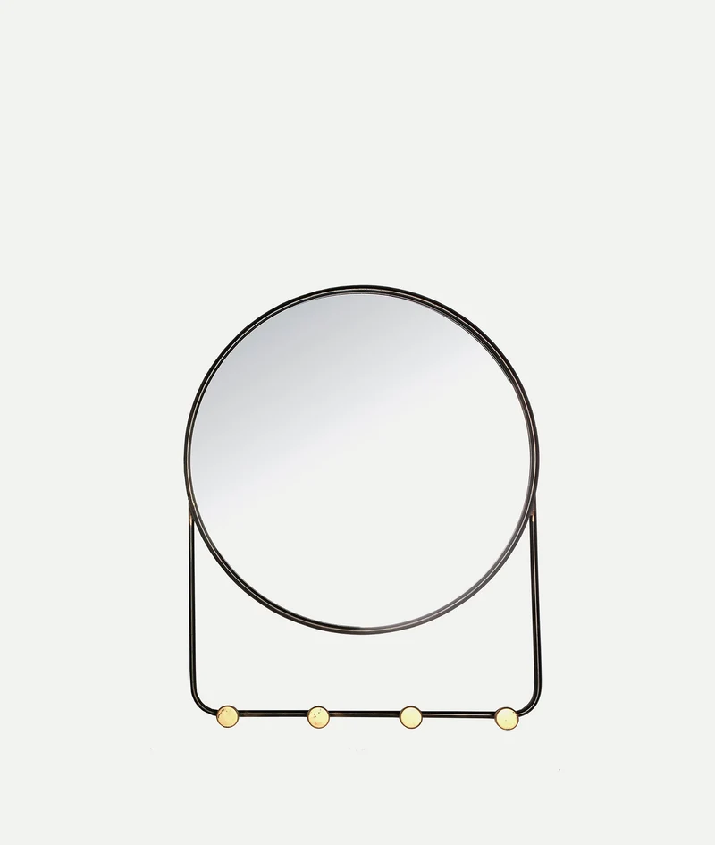 VISCHE mirror with hooks