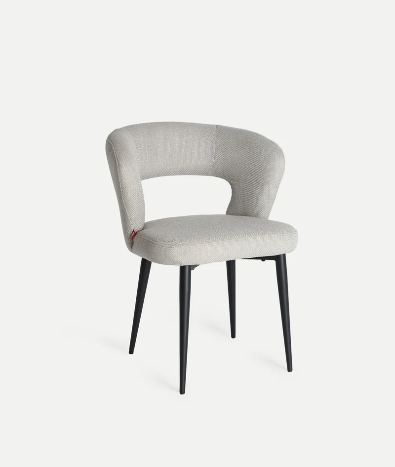 FLAGNAC beige CHAIR in polyester contemporary elegance