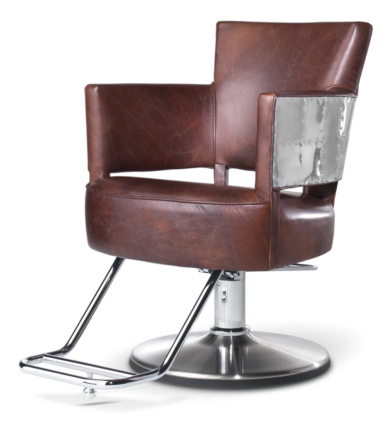 Takara Belmont Friseurstuhl Echtleder Halo Serie Modell Spitfire