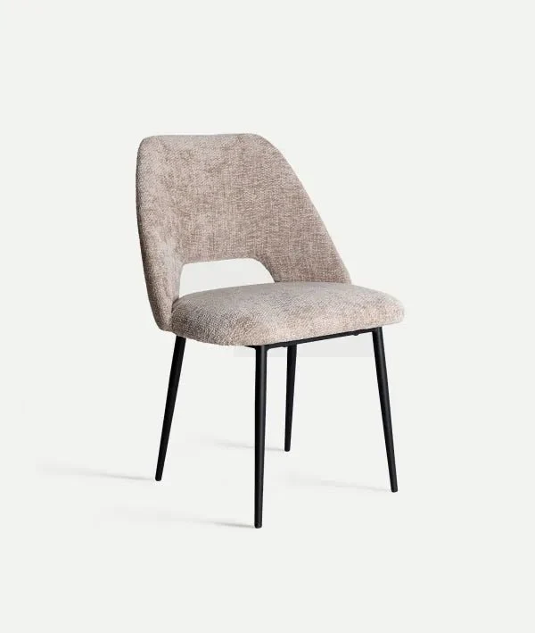 LEYNHAC chair upholstered in beige polyester