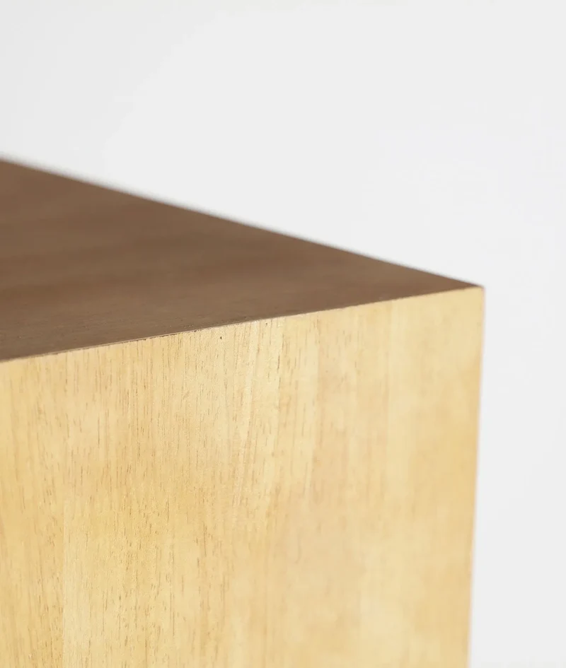 Set of 2 LECCO pedestals made of natural fir wood
