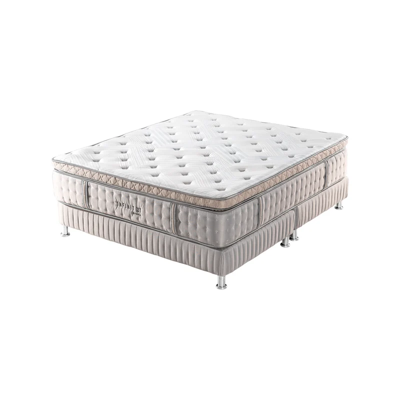 Colchón Doble Infinit Euro Top 140x190 (Garantia 20 años)+ Somier Energy Beige Par