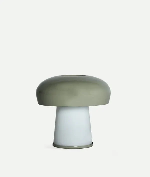 CORTONA TABLE LAMP glass in green and white tones