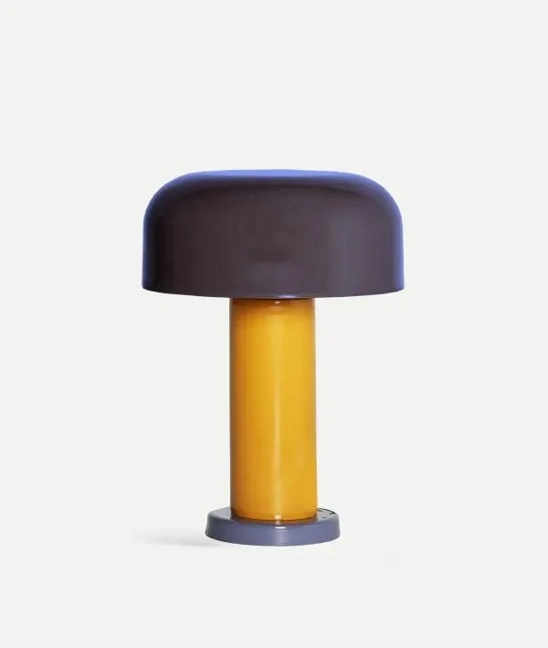 ALBATE TABLE LAMP purple color and character in a vibrant design