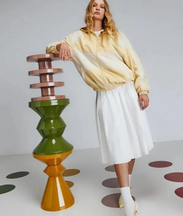 ZUG Green Iron Side Table