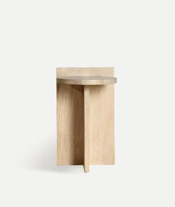 LESZNO AUXILIARY TABLE natural wood of high quality warmth and style