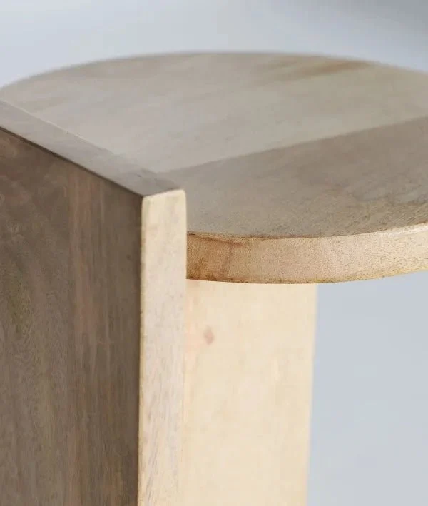 LESZNO AUXILIARY TABLE natural wood of high quality warmth and style