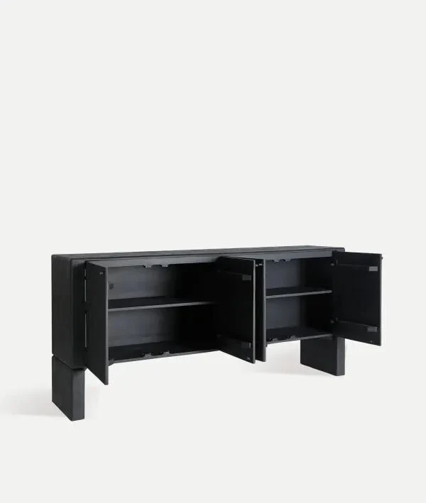 WEIDA sideboard made of high-quality mango wood in black