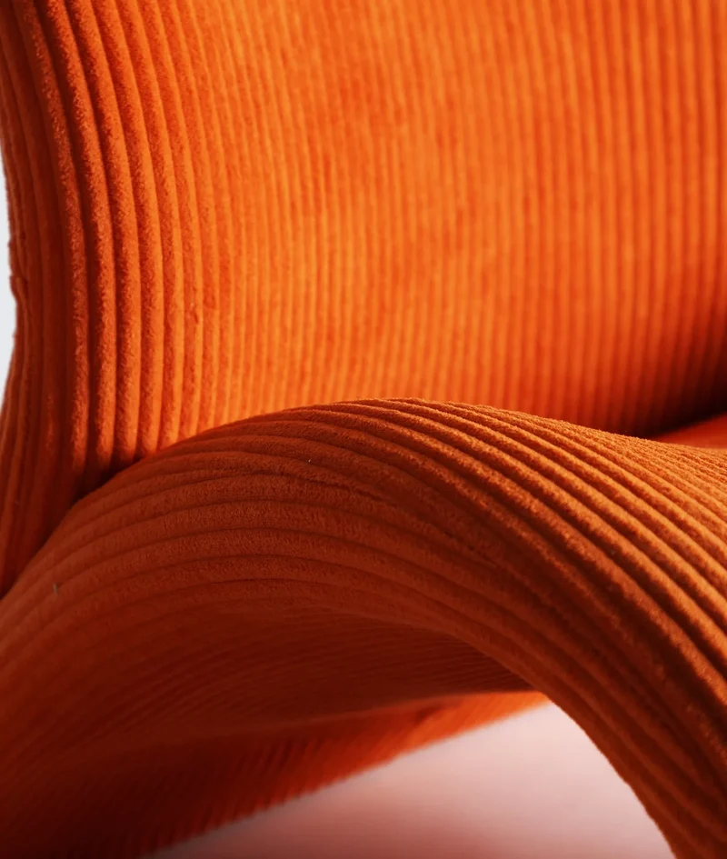 VIANNE ARMCHAIR Vibrant orange orange in polyester personality and contemporary style
