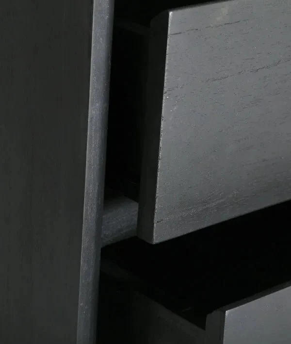 THIERS black chest of drawers in mindi wood with a modern and versatile style