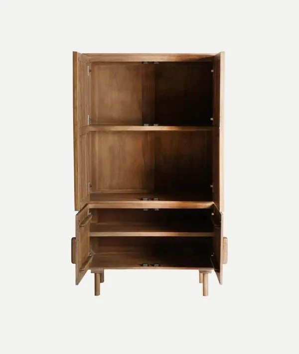 TREVOUX Cabinet in brown color, made of mango wood