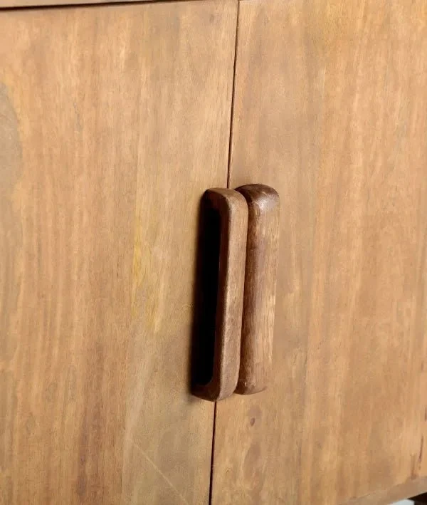 TREVOUX Cabinet in brown color, made of mango wood