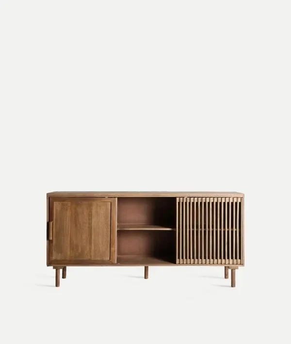 TREVOUX sideboard made of brown mango wood