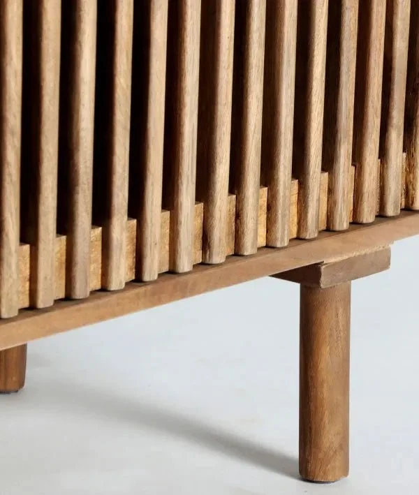 TREVOUX TV cabinet in brown color, made of mango wood