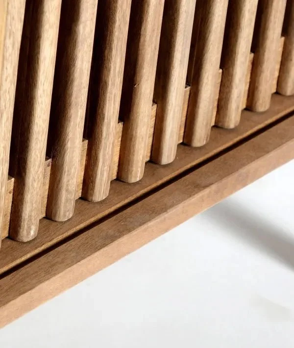 TREVOUX TV cabinet in brown color, made of mango wood