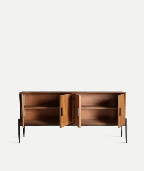 LAURIS sideboard in brown color, made of fir wood