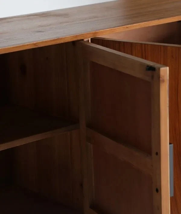 LAURIS sideboard in brown color, made of fir wood