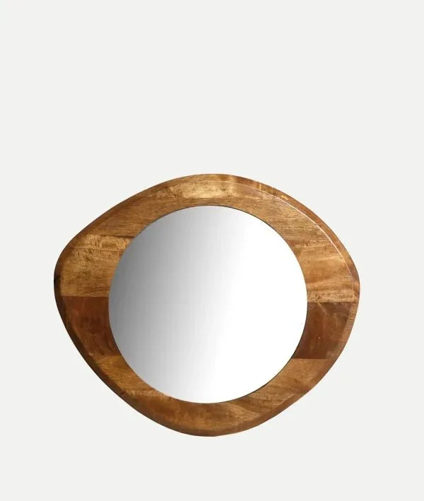 TOCKWITH mirror made of mango wood with elegant brown finish