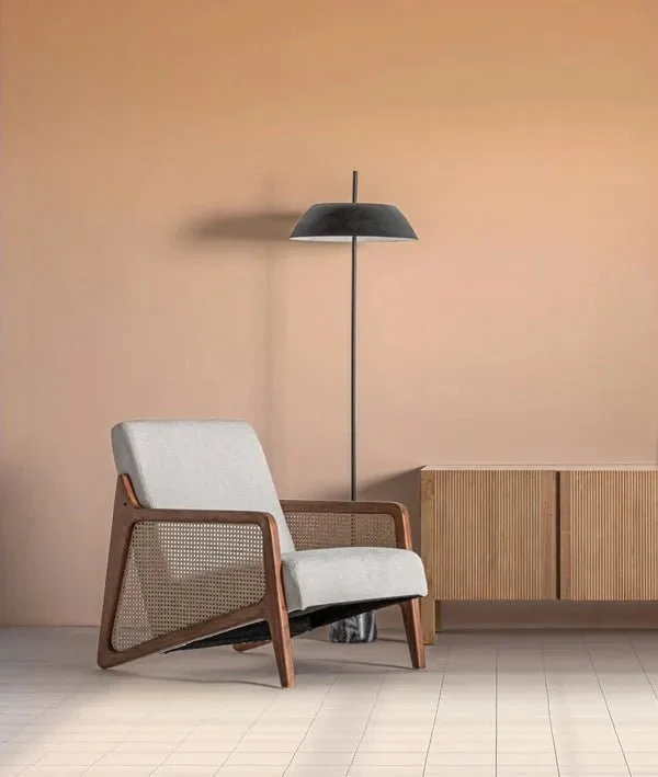 GITSBERG armchair made of wood and rattan