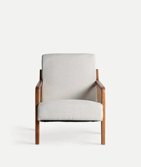 GITSBERG armchair made of wood and rattan