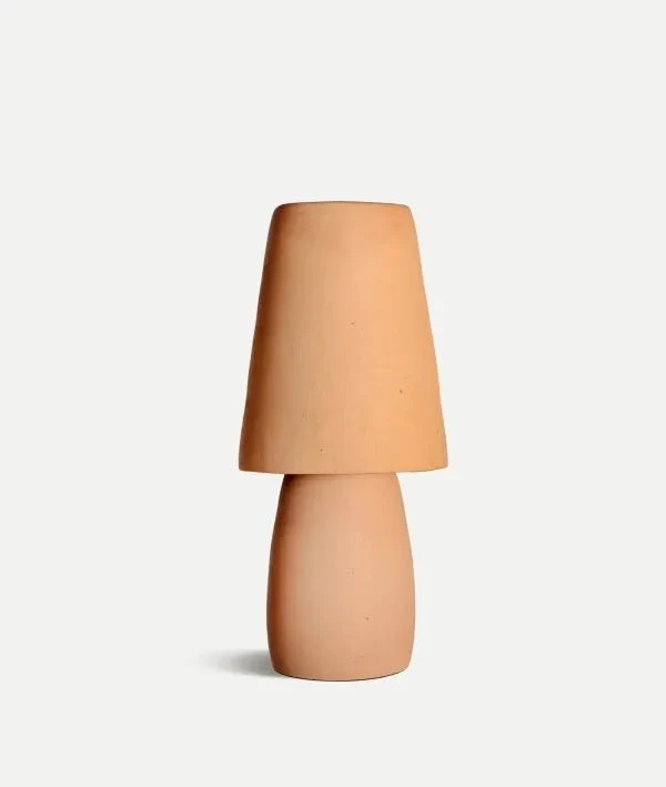 SWAHILI terracotta coral color table lamp