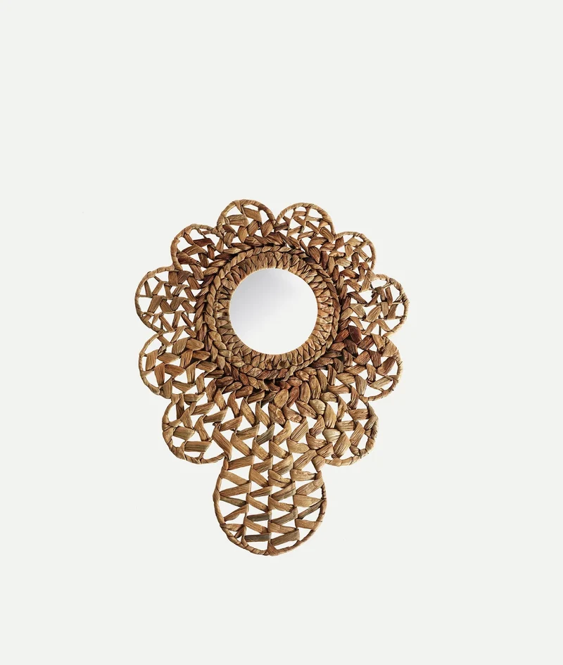 BLAIR mirror with braided paka boho style