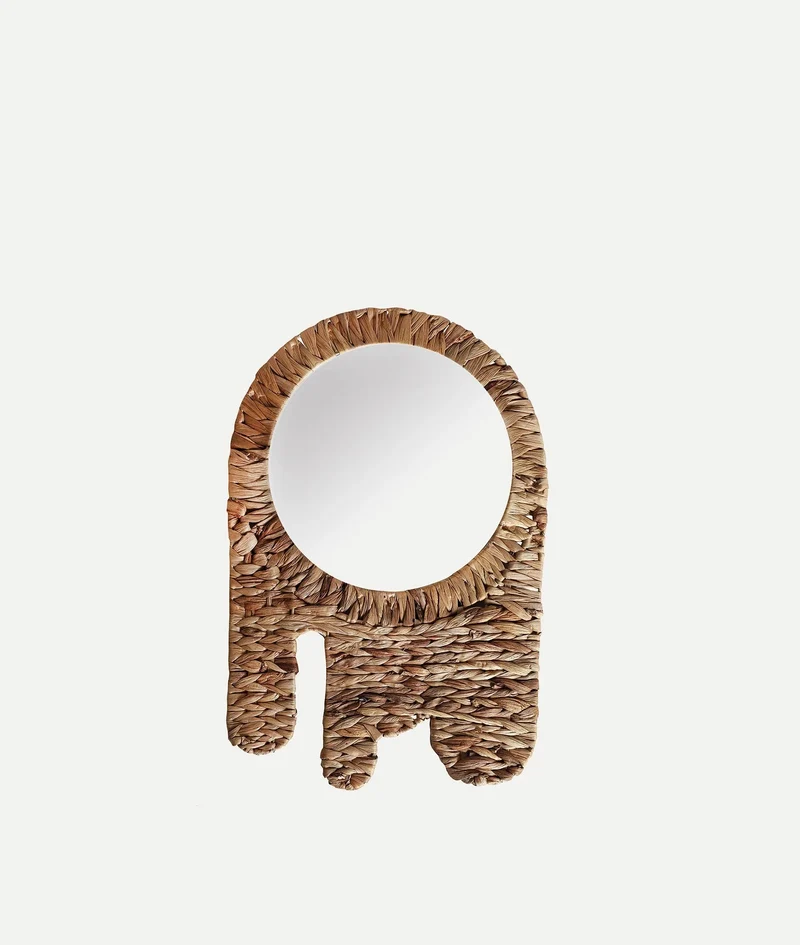 BLAIR straw mirror boho style