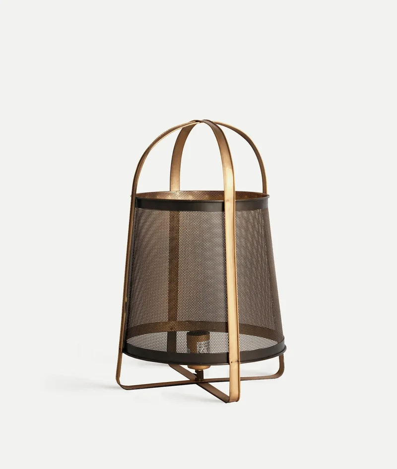 HAIDE table lamp in golden and black metal