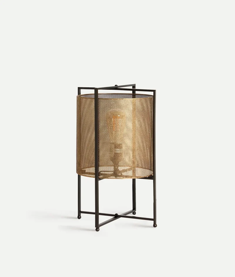 HAIMIE table lamp in golden and black iron