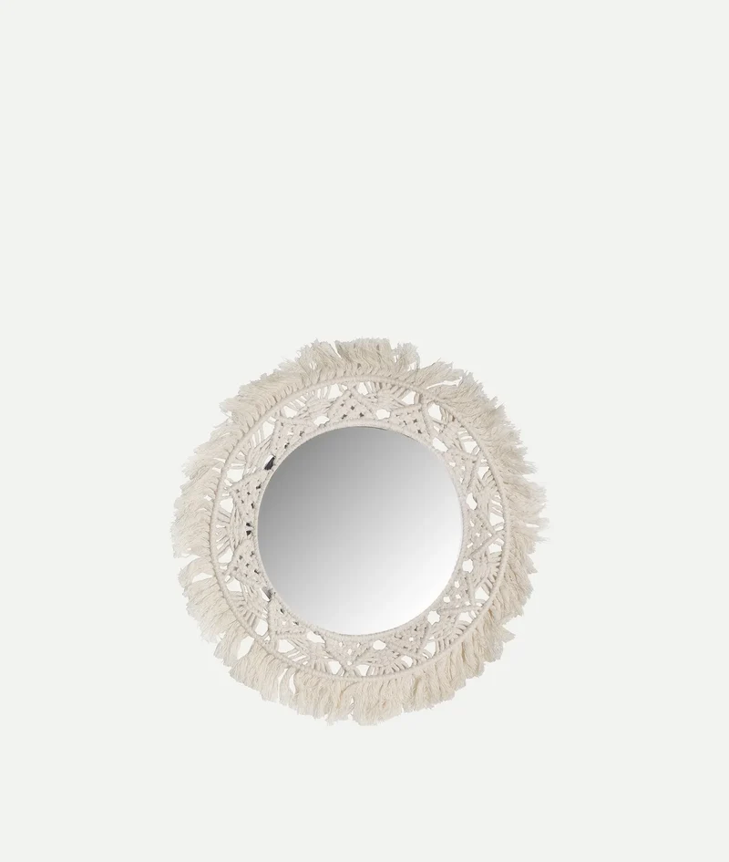 ALAYOR white metal mirror
