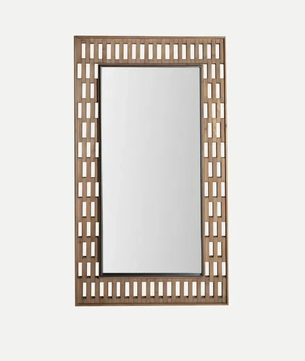 BUSK EDGED MIRROR geometric craftsmanship with modern elegance