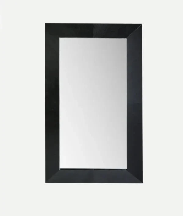 BLACK RECTANGULAR MIRROR KILDE minimalist elegance with functionality