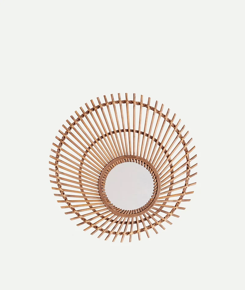 ARTEAGA bamboo circular mirror