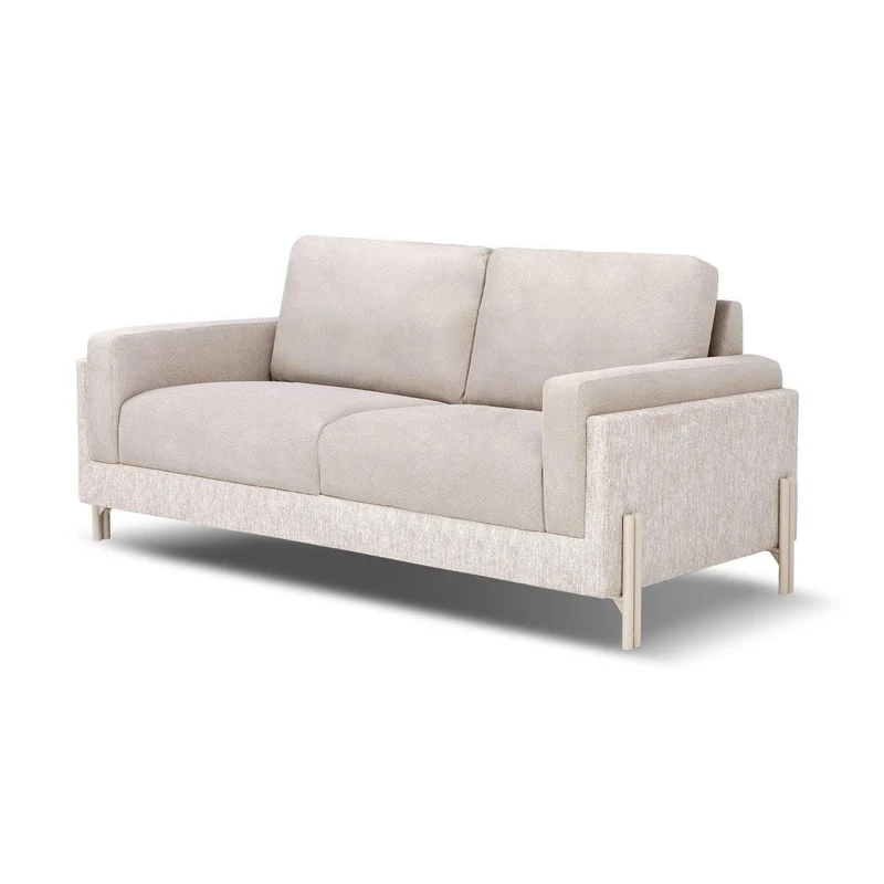 Sofa 3 Puestos Arthur Velvet Serena Cocoa,Latte.