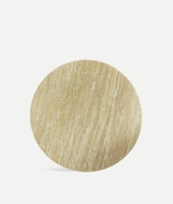VERONA AUXILIARY TABLE in wood and synthetic marble, ideal for contemporary spaces
