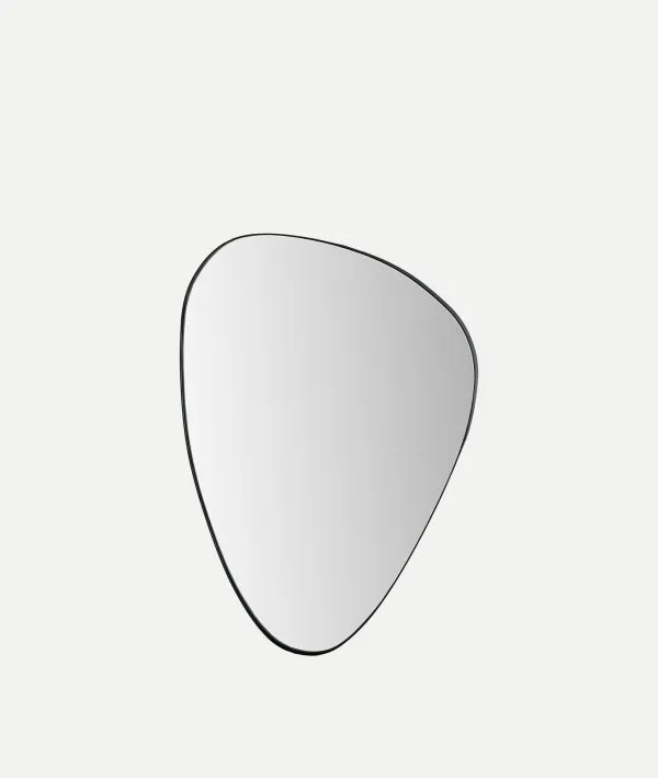Kalid organic shaped black mirror