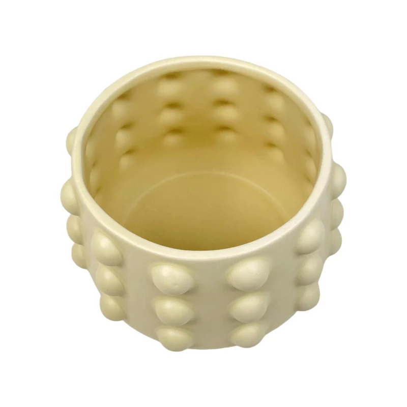 Maceta 17.5X12 Balls Crema F243