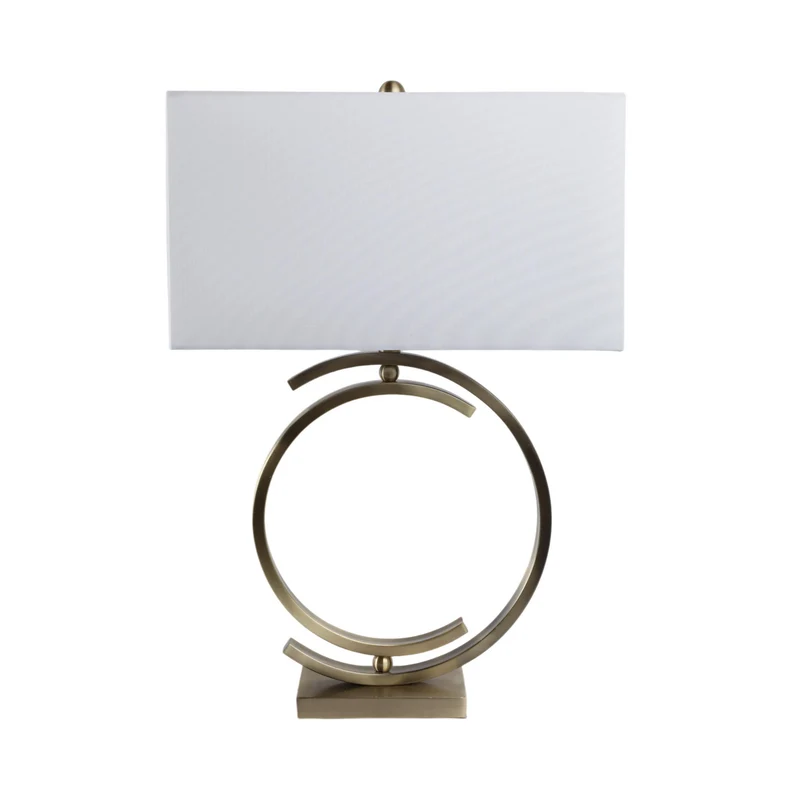 Lampara De Mesa 76X50X27 Loop Bronce