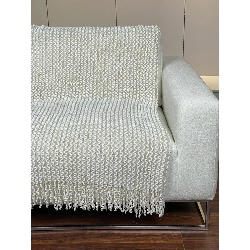 Mantas 152X127X0.50 Blanco Japandi F243