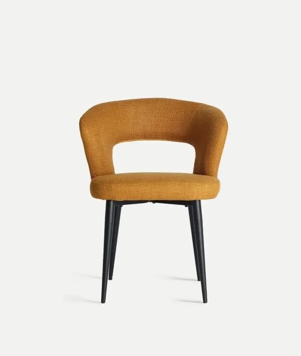 FLAGNAC CHAIR in mustard-colored fabric