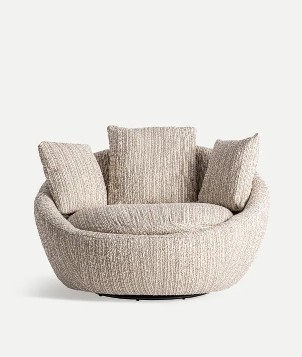 Nuba swivel chair in polyester