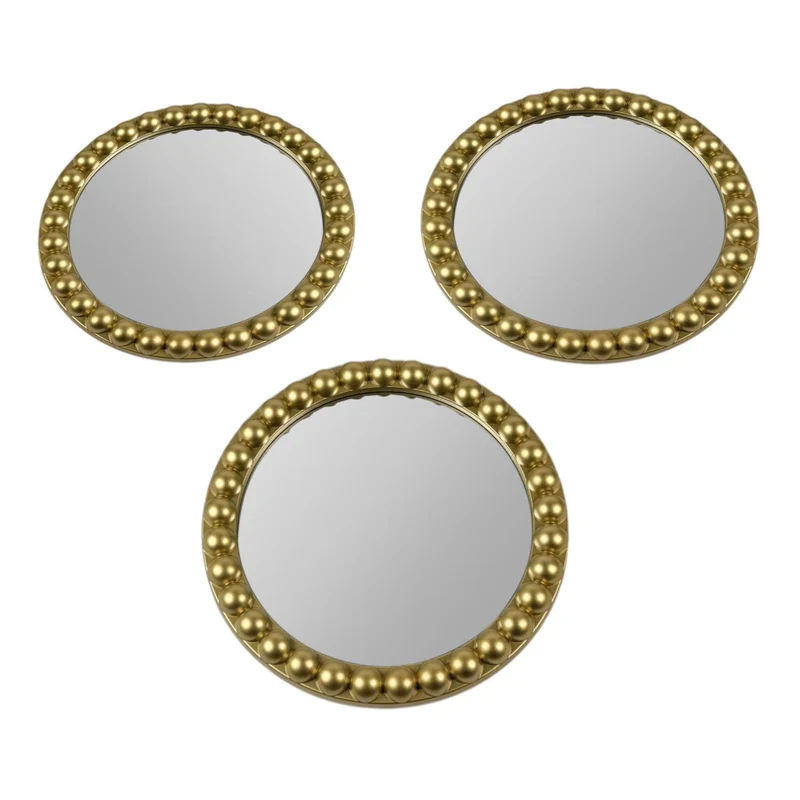 Espejo 25X25 Dorado Setx3 F251