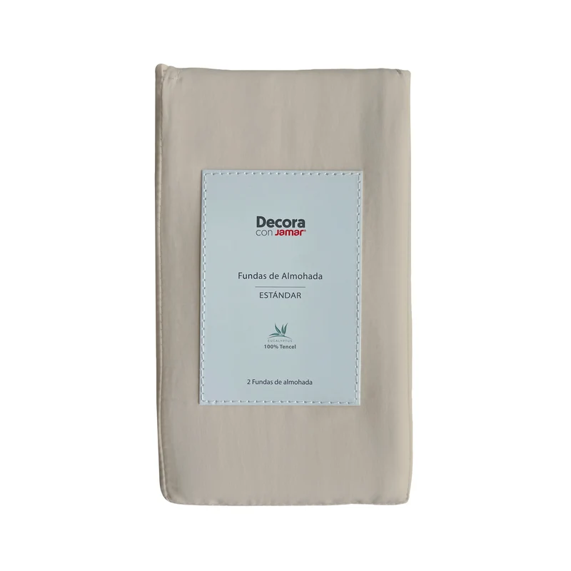 Funda Almohada Taupe 49X69Cm 100% Tencel