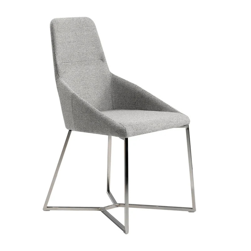 Grey fabric chair