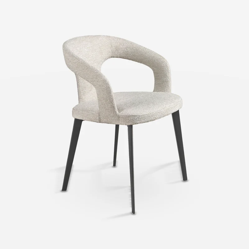 White fabric chair