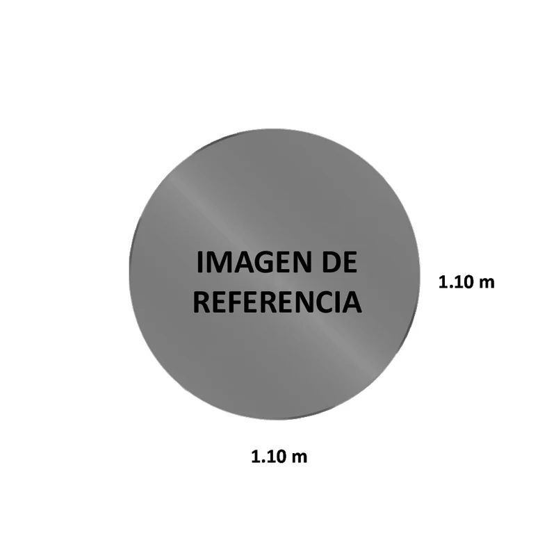 Vidrio 4Pto 1.10 Negro Circular