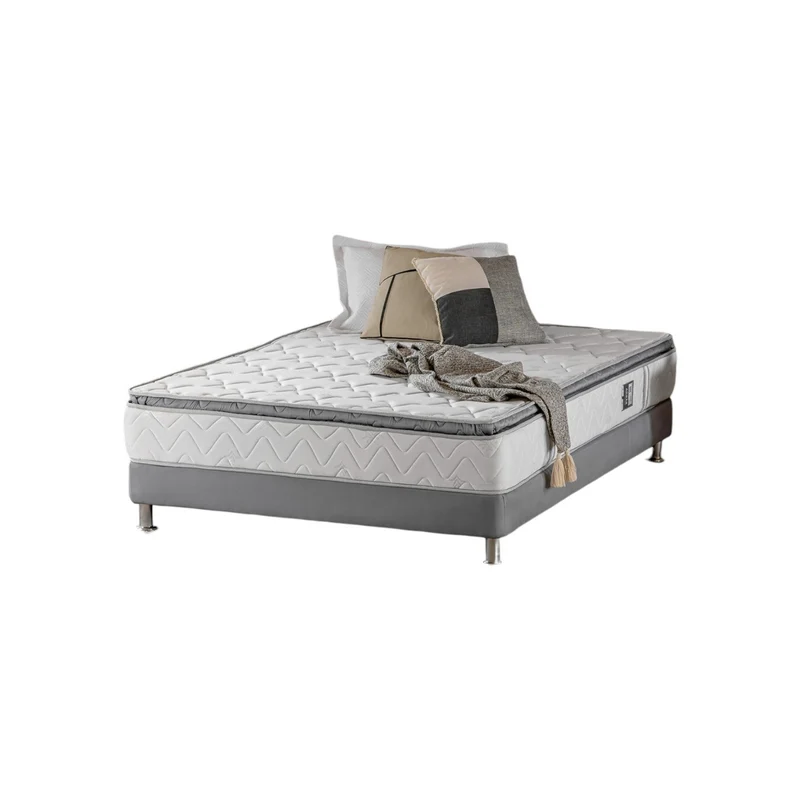 Colchón Doble Valencia Pillow Top (Garantía 7 Años) + Somier Par