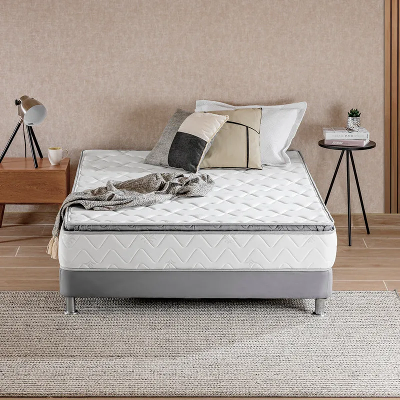 Colchón Doble Valencia Pillow Top (Garantía 7 Años) + Somier Par